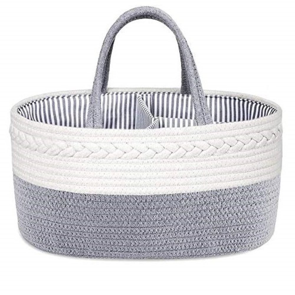Baby Diaper Caddy Organizer: ABenkle Handmade Rope